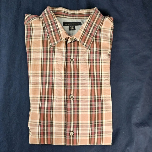 Banana Republic Men's XL 17-17 1/2 Dress Shirt - Picture 2 of 5